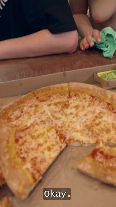 HUNT4K. I fed her pizza and eat her pussy after! | Clip 1
