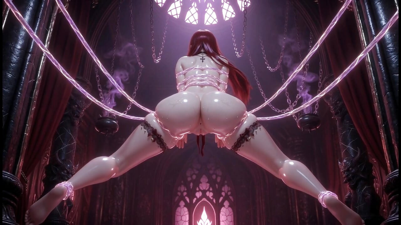 Bound Succubus Automatic Shibari Ropes Fuck Her