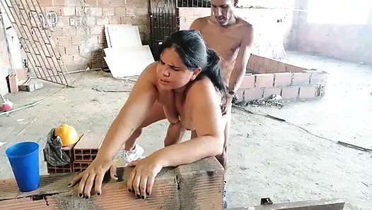 I fuck my boss I fuck her pussy on the terrace