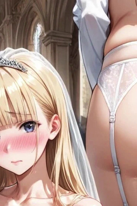 Seductive Blonde Femboy Bride Spread Your Cute Asshole - Hentai Yaoi Animation.