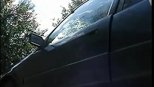 Curvy tranny with a hard cock gets pouded by a dude after giving blowie