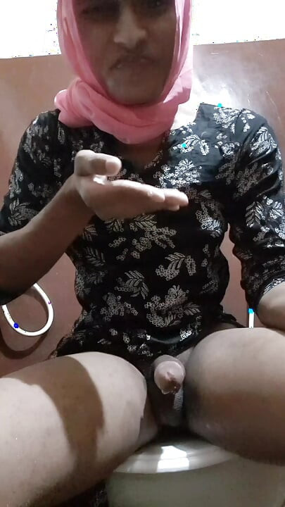 Sissy crossdresser drink her cumm spitting and anal fingering