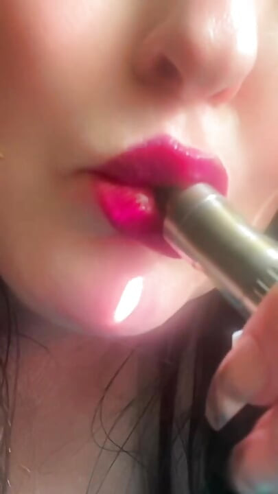Rokend hete roze verleidelijke lippen & slow-motion damp gelukzaligheid