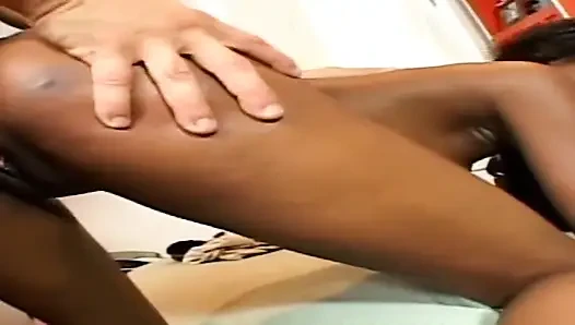 Ebony Hottie Devours Throbbing Cock After Intense Pussy Licking