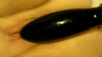 Toying wife with inflatable toy