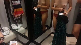 Watching a Sexy Friend in the Fitting Room