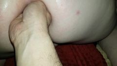 Wife anal fist
