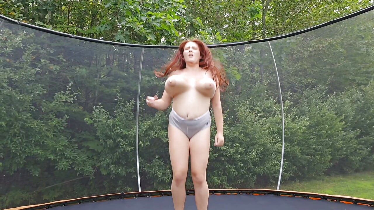 Jumping on the Trampoline with Stepmom Leads to Sex Mistake