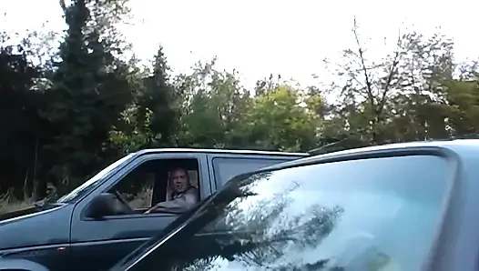 Horny Sluts Sucking Cock in Car - Wild Group Sex Orgy