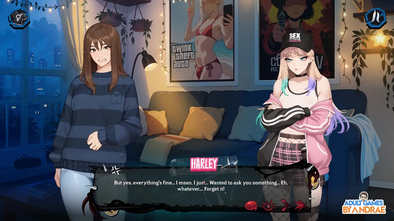 Futa 乱搞 Femboys：哈雷的冒险 Dlc 游戏第 1 部分 - 深喉