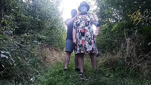 0053 Submissive Female Training Outdoors