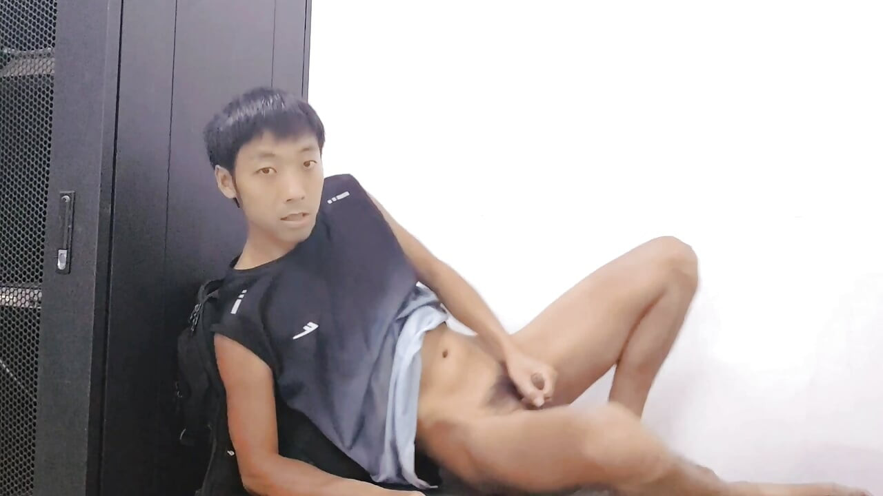 Asian Cute Boys Academy Control Room: Masturbation, Moaning, Ejaculation, and Ingestion of Semen