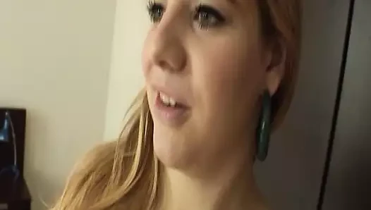 Slender German slut gets a facial after hot fuck in the bedroom