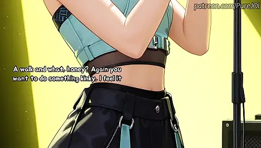 You were desperately trying to fill idol Zoey with your semen (Sex JOI)