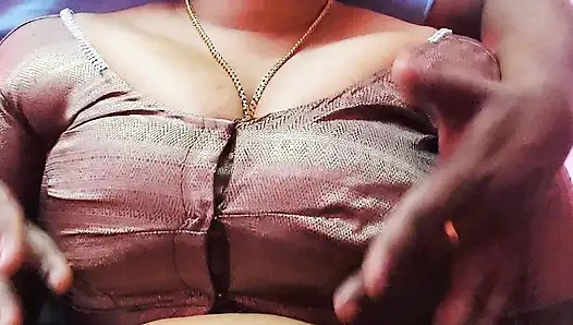 My best friend's mom uses her big boobs