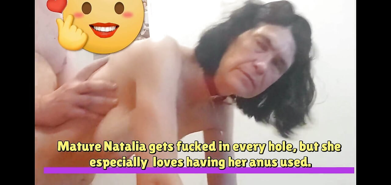 Natalia La Sumisa, a mature submissive getting ridden after servicing clients. A kinky Spaniard taking cock up the ass.