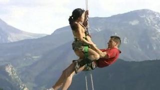 Asian Lady on the Ropes