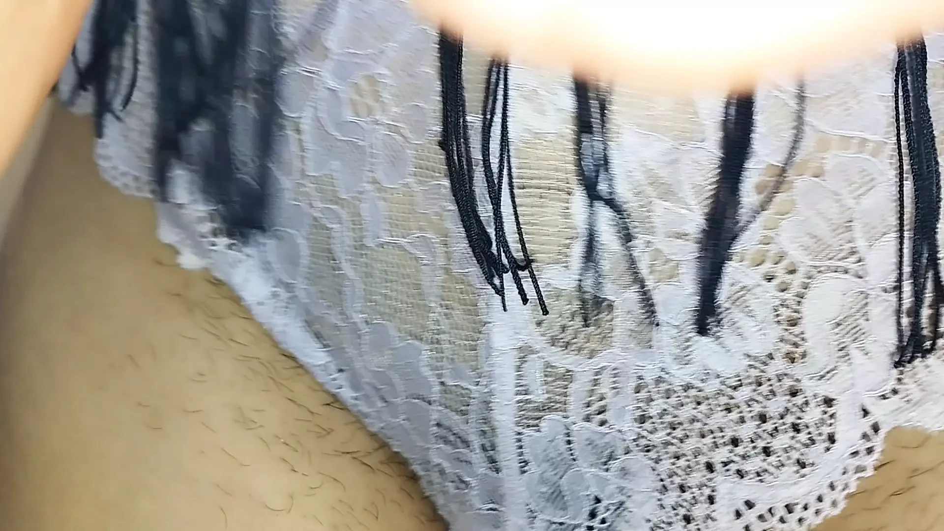 Naughty sexy milf tries on naked clothes. Latin hairy pussy tries on clothes in bed.