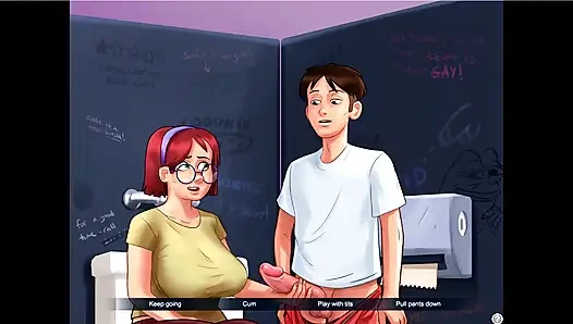 Kisah musim panas - Johannes dan para wanita bermain spin bottel ... Erik dan Johannes ngentot Nyonya Johnson.