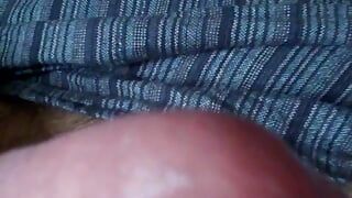 Wanking my thick cock