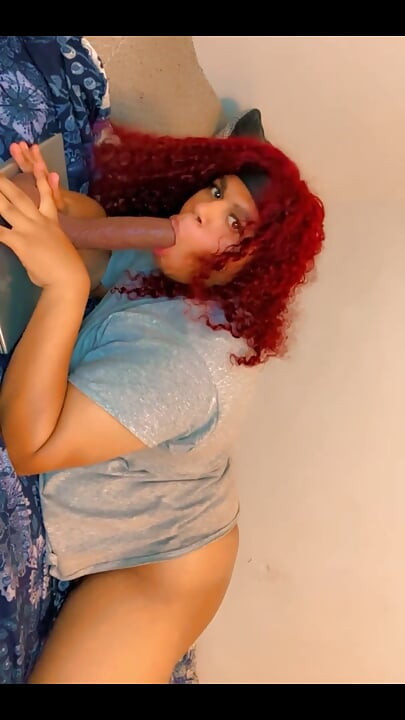 Sucking My Big Black Dildo Slow and Sloppy