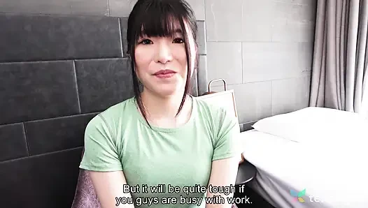 Kaho hamazaki si gadis kantoran imut yang pengen main bugil sore-sore