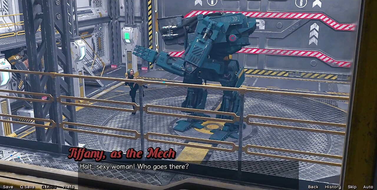 Stranded in Space - Checking Out the Cute Robot Girl