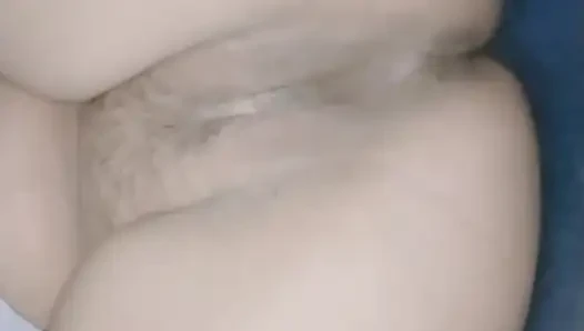 single girl masterbating on sofa