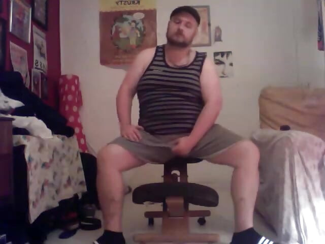Stripping Wanking Dildo Fat Ass Pig