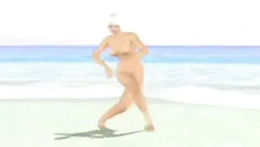 Christie DOA Nude at Beach Video