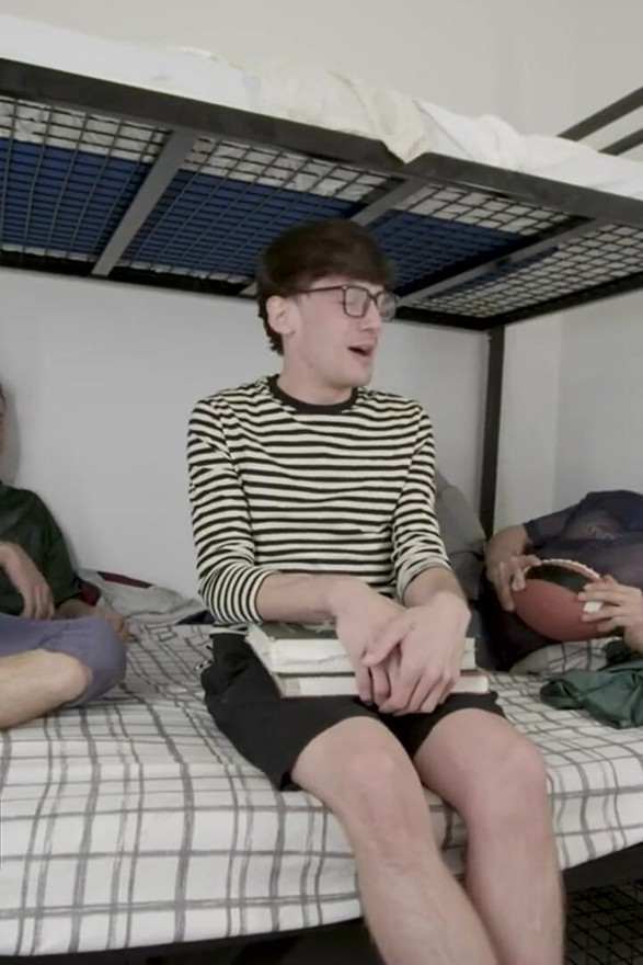 Nerdy boy Edward Terrant wants to join the cool boys group