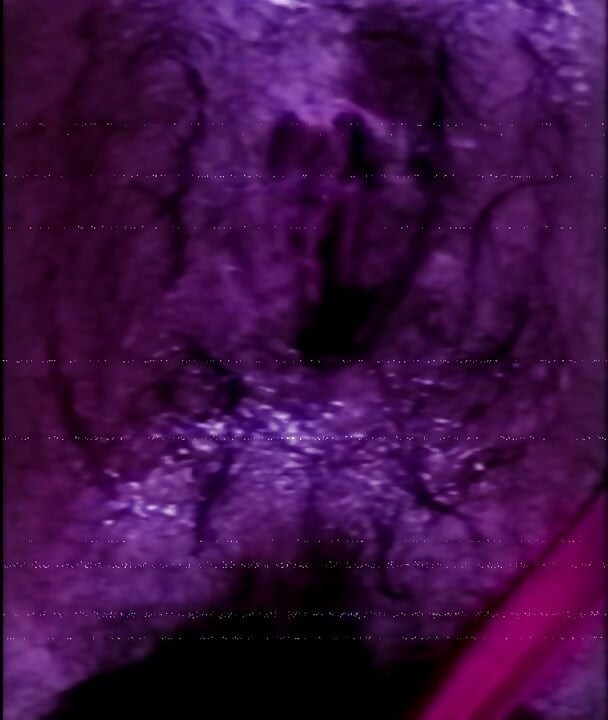 Pulsating orgasm and hole leaking lube after huge dildo session