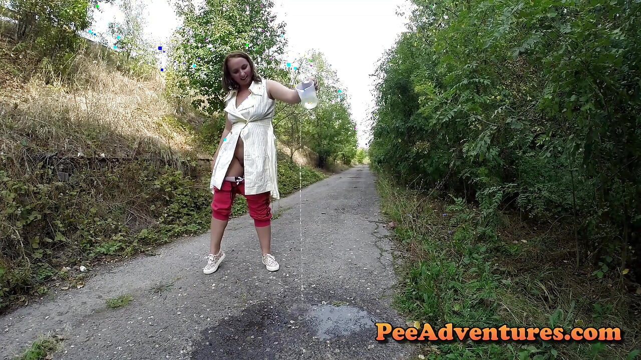 Filling a Jar with Her Pee
