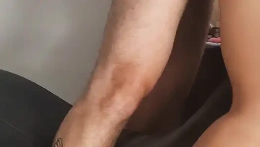 I fuck my sister-in-law and she almost discovers us.  Her vagina is full of squirting milk.