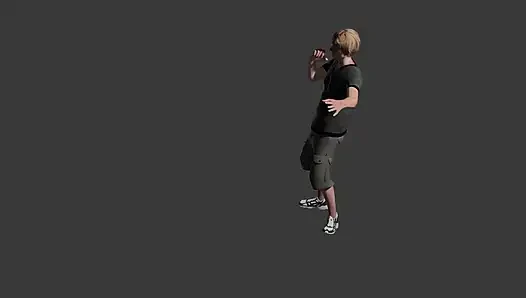 a men singing with invisabel mic