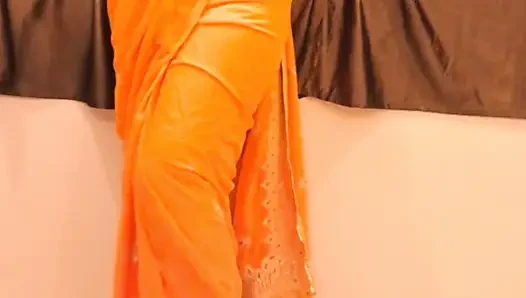 Young College girl strips