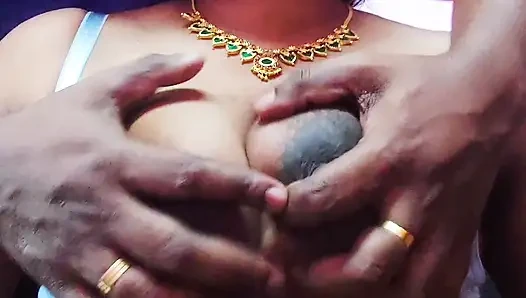 Indian desi younger stepbrother tore his married stepsister's boobs