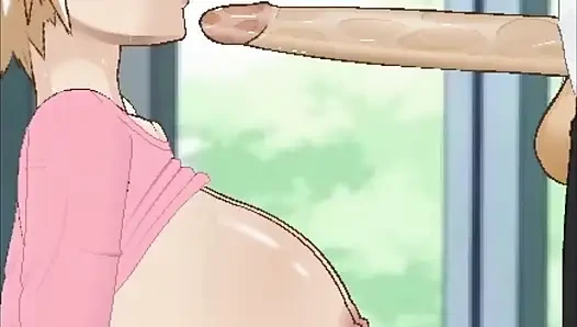 Mitsuki üvey oğluyla arkadaş olduğu için gırtlağını siktirerek ona teşekkür ediyor