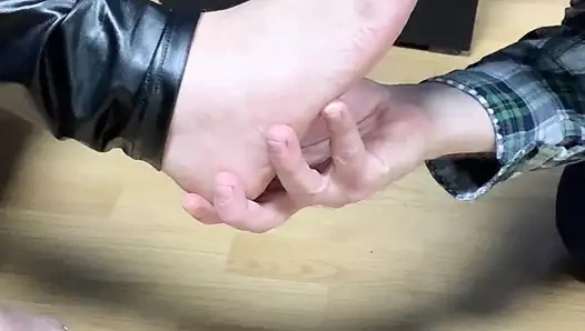 He Takes His Meal Thanks to My Feet...