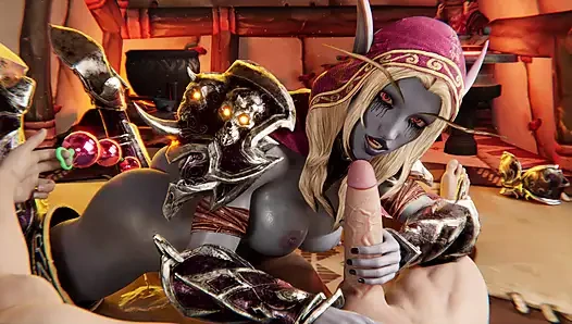 Wow sylvanas windrunner lagi asik nyepong kontol dan seks anal sampai dicrot di dalam