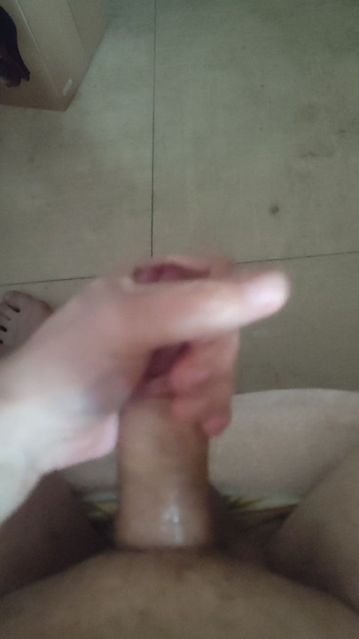 Horny jerking off and cumming