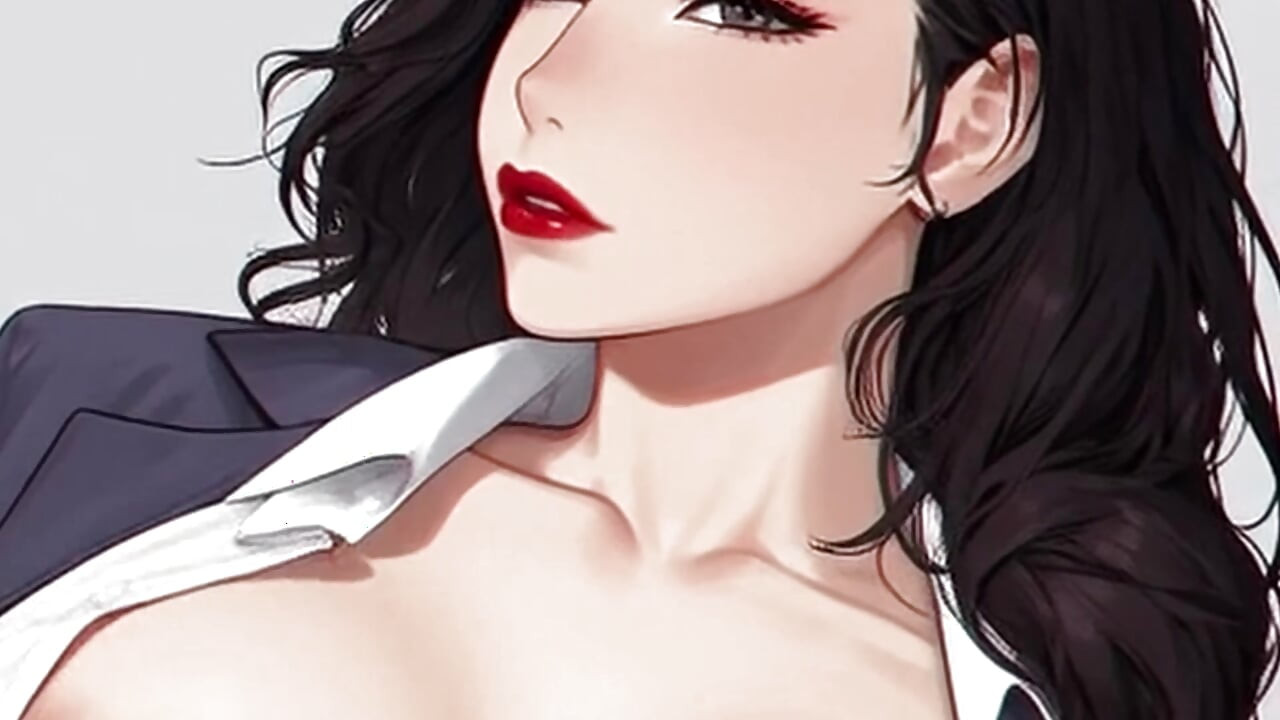 Waifu reife sekretärin pOV - büro-telefonanruf nahaufnahme möpse necken beim ausziehen