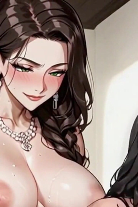 Heavy Anal Threesome with Two Trans Women and a Guy Cumming a Lot in Buckets. Animation Hentai Trans