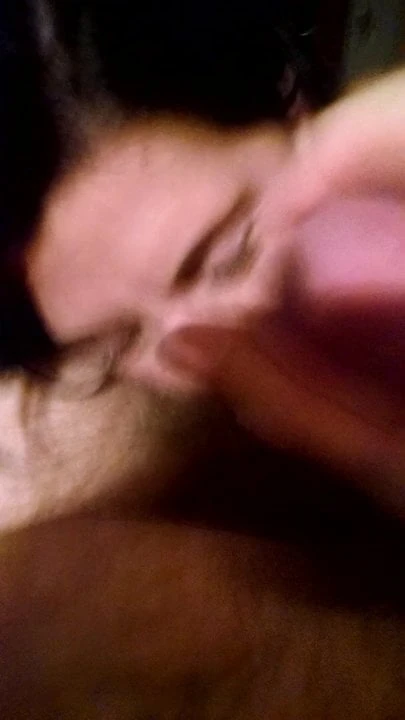 I cum as she licks my balls.