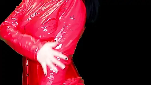 Cewek rambut merah lagi asik ngentot memek joi