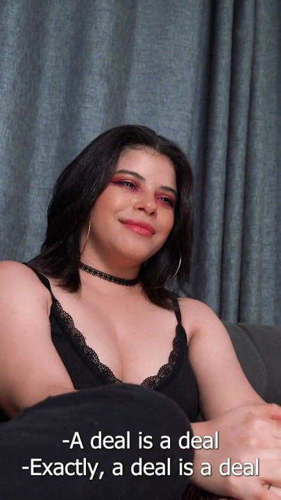 Facefucked hard by two cocks to buy their silence | Clip 1
