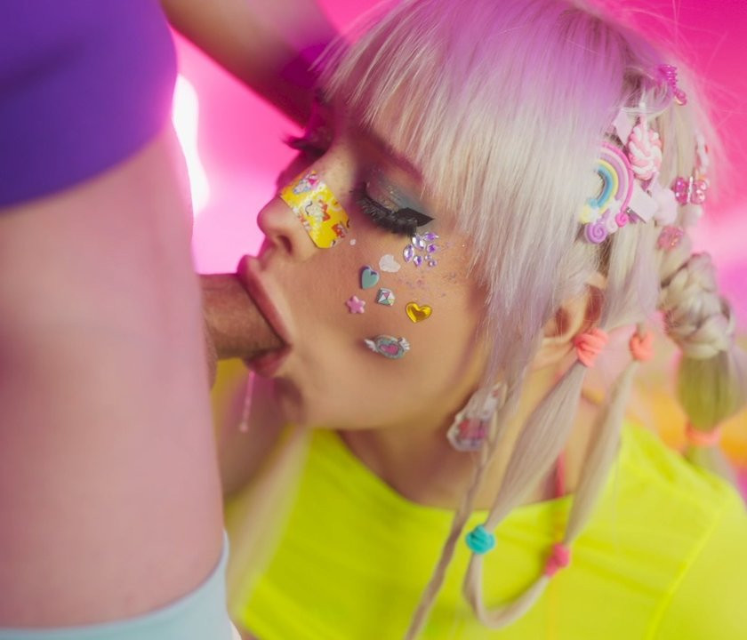 Candy Girl Sucking lollipop and fuck in the ass AliceBong