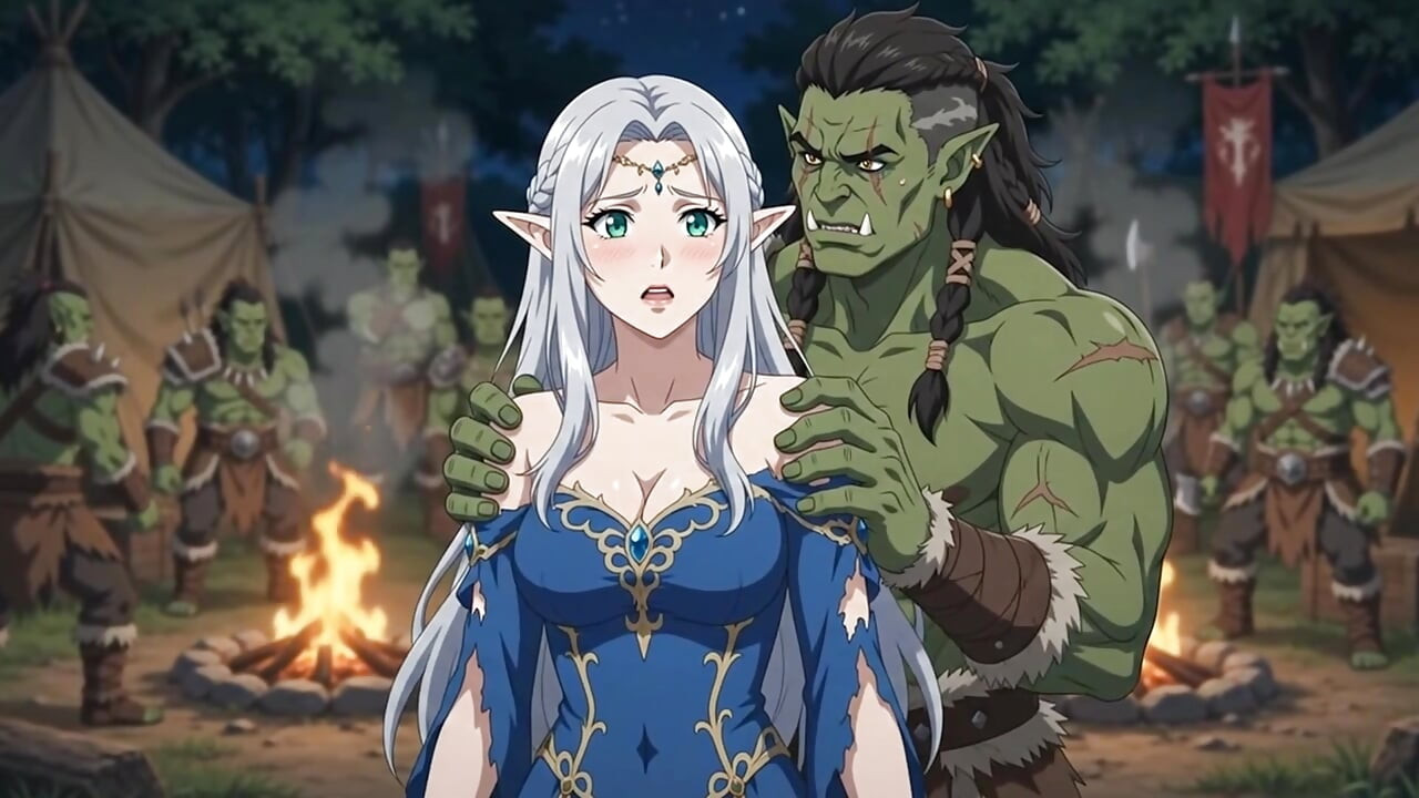 Captured by the Orc Warlord Elf Princess's Forbidden Night