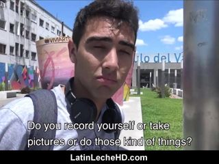 Chico latino virgen heterosexual con frenillos follado por chico gay