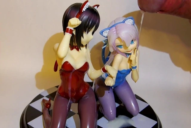 Maria and Yozora figure bukkake Sof